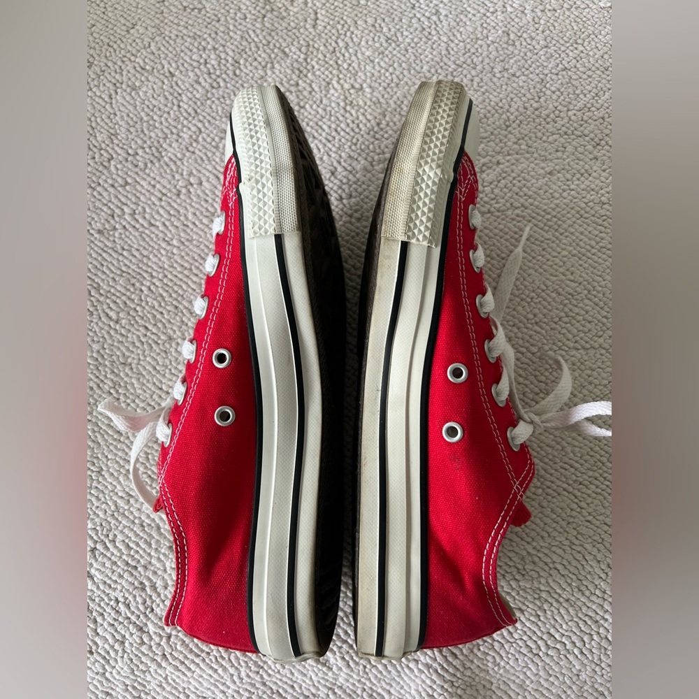 Converse Chuck Taylor All Star Low-Top Sneaker - Red / Size: 7 Mens / 9 Women’s - Picture 9 of 12